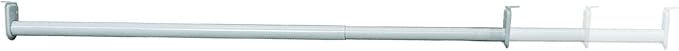 Adjustable Closet Rod, Steel 30 Inch to 48 Inch, 30 Pound Capacity - Image 2