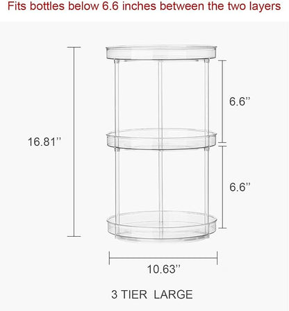 ROWNYEON 360 Rotating and Stackable Makeup Organizer - Image 4