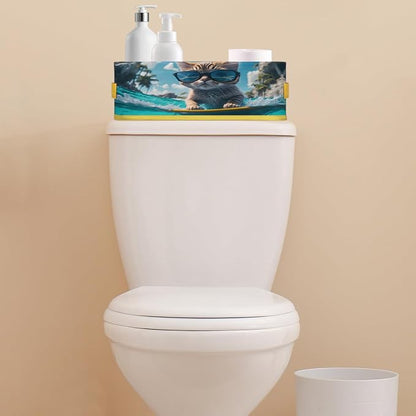 Cat Sunglasses Swim Bathroom Storage Basket, Foldable - Image 7