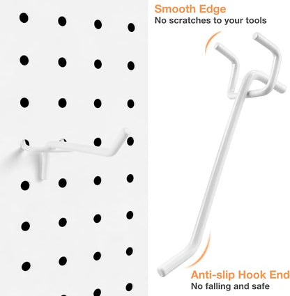 G.CORE 24-Pack Pegboard Hooks, Heavy Duty Metal Shelving Brackets, Wall - Image 7