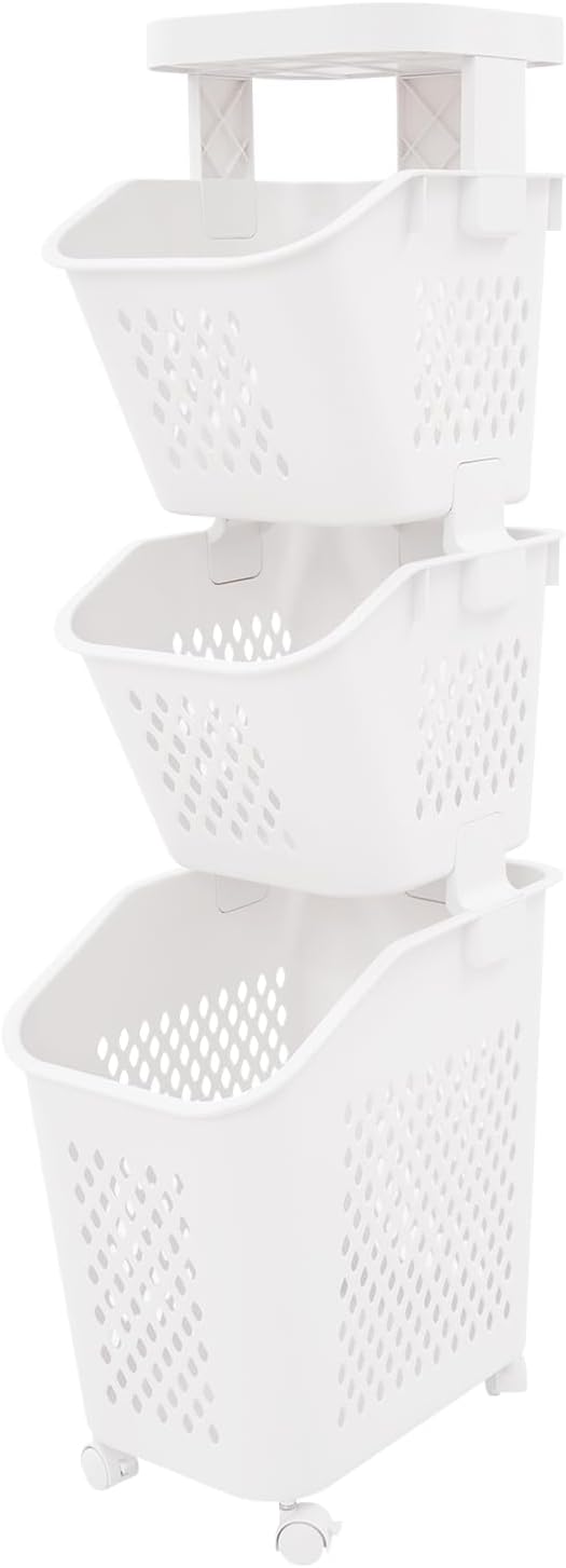 3-Tier Laundry Hamper Sorter by Unknown