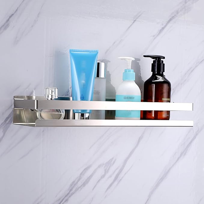 OwnMy Bathroom Shower Shelf Stainless Steel Bath Kitchen Basket Shower Caddy - Image 2