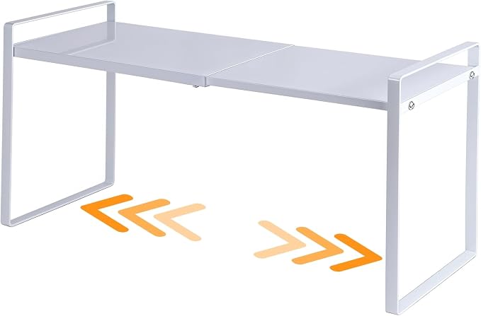 Expandable Cabinet Shelf Organizer Riser by LJHFUQHUHU