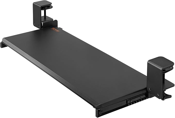 VEVOR Clamp on Keyboard Tray Under Desk, Desk Keyboard Tray Slide Out - Image 9
