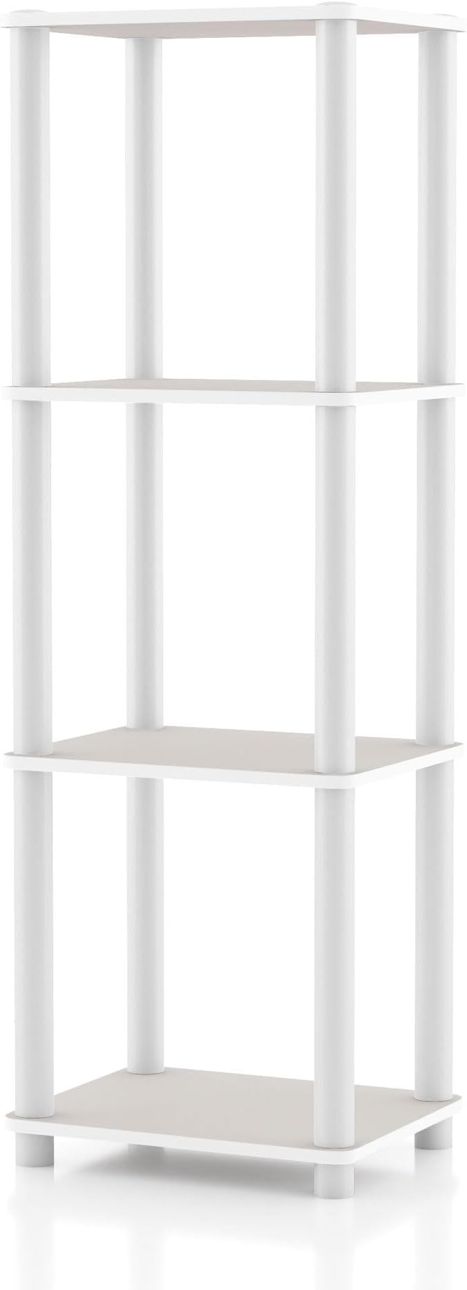 Homes: Inside + Out Apexa Modern 4-Tier Narrow Shelving Units, Collectibles by HOMESInsideOut