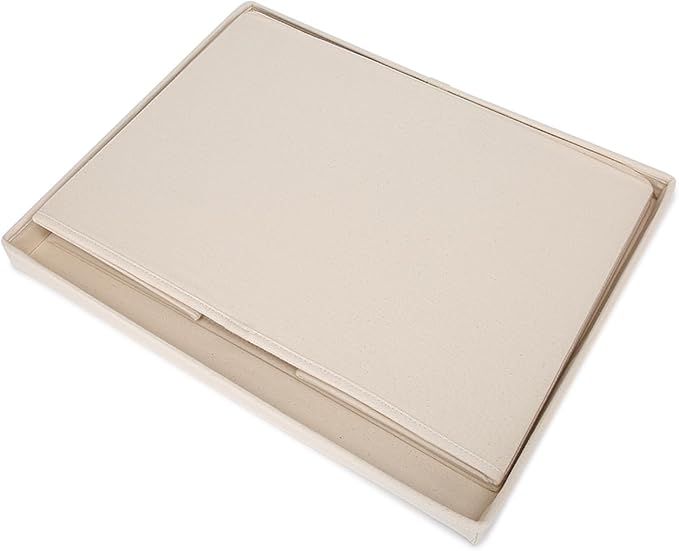 Foldable Storage Bins with Lids Cotton Canvas Rectangular Storage Box Ideal - Image 6