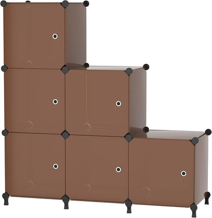 Cube Storage Organizer, 6-Cube Shelves Unit by ATTDETJLbyATTDETJLHOME