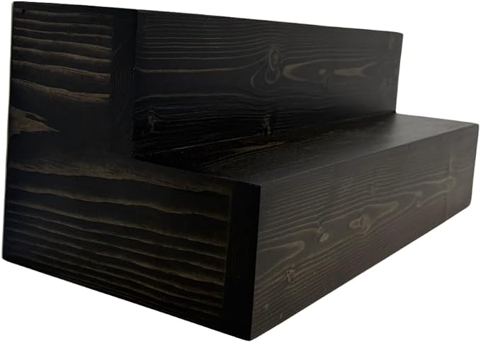 Tiered Bottle Shelf | 2 Tier Liquor Bottle Display | Bar Organization | Display - Image 3