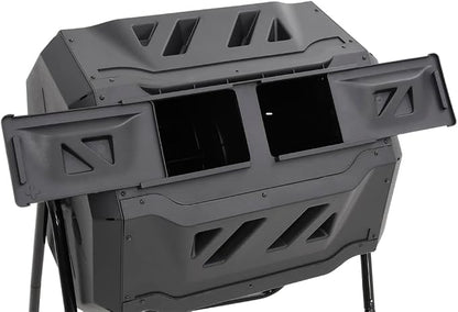 vidaXL Garden Compost Bin Home Garden Lawn Composting Rubbish Waste Box Trash - Image 4