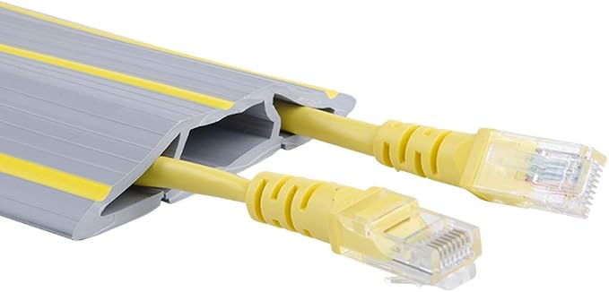 10Ft Cord Cover Heavy Duty Cable Protector 3 Channels Contains Cords Cables and - Image 2