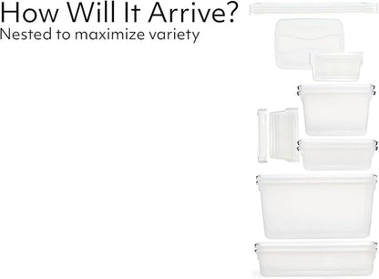 Rubbermaid Cleverstore Clear Dorm Variety 16-Pack, Made in USA, Stackable Large - Image 3
