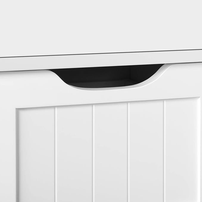Topeakmart Freestanding Bathroom Storage Cabinet, 4 Drawers & 2 Doors White | - Image 7