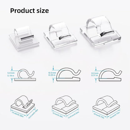 100 PCS Cable Clips Cord Organizer, Wire Holder - Image 2