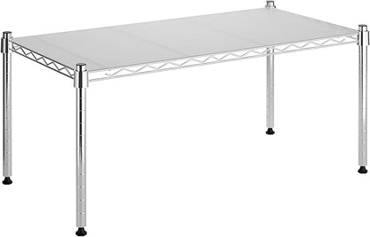 Whitmor 1 Tier Supreme Stacking Shelving Unit, Wire Metal Home Storage Organizer by Whitmor
