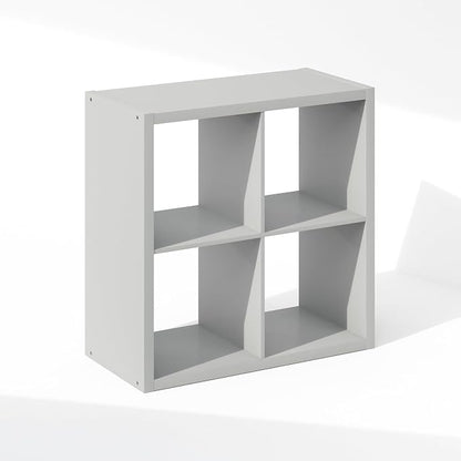 Furinno Cubic Extra Thick 4-Cube Closet Organizers and Storage, Light Grey | - Image 7