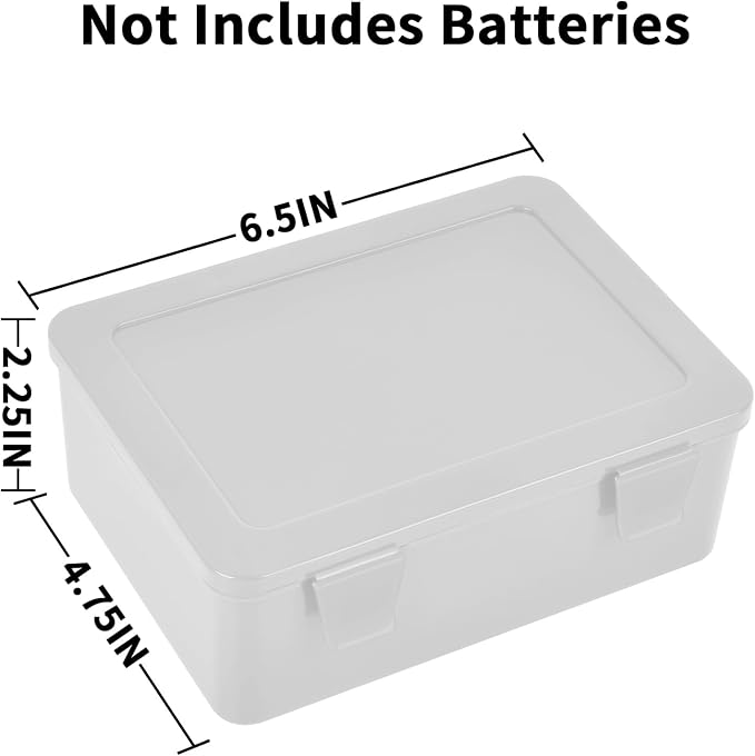 FULLCASE Battery Storage Organizer Holder Holds 54 AA AAA Batteries, Box Cases - Image 3