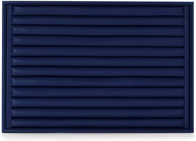 Oirlv Elegant Blue Ring Organizer Tray Stackable Jewelry Trays Jewelry Drawer - Image 4