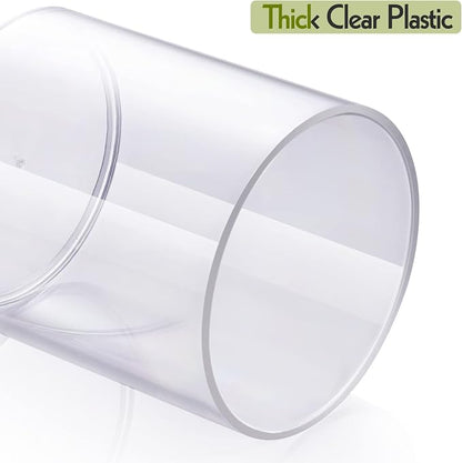AOZITA 8 Pack Acrylic Qtip Holder Dispenser - Image 7