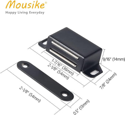 Mousike Cabinet Magnets 30lb Black Door Magnets - Image 2