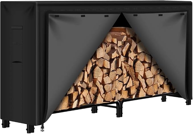 Amagabeli 6ft Firewood Rack Outdoor by AMAGABELI+GARDEN+%26+HOME