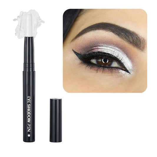 White Eyeshadow Stick Makeup, Cream Shimmer Eye Shadow Pencil, Hypoallergenic by SAUBZEAN