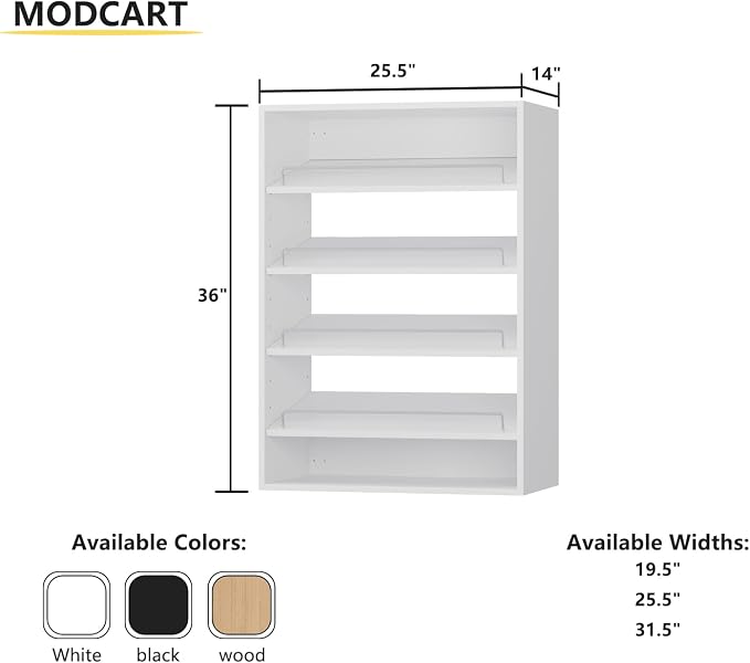 Shoe Shelf Short Tower Closet Unit, Modular Closet System, Wood Closet System - Image 2