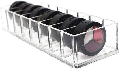 Foraineam 4 Pack Acrylic Compact Organizer Cosmetics Beauty Care Powder Holder - Image 2
