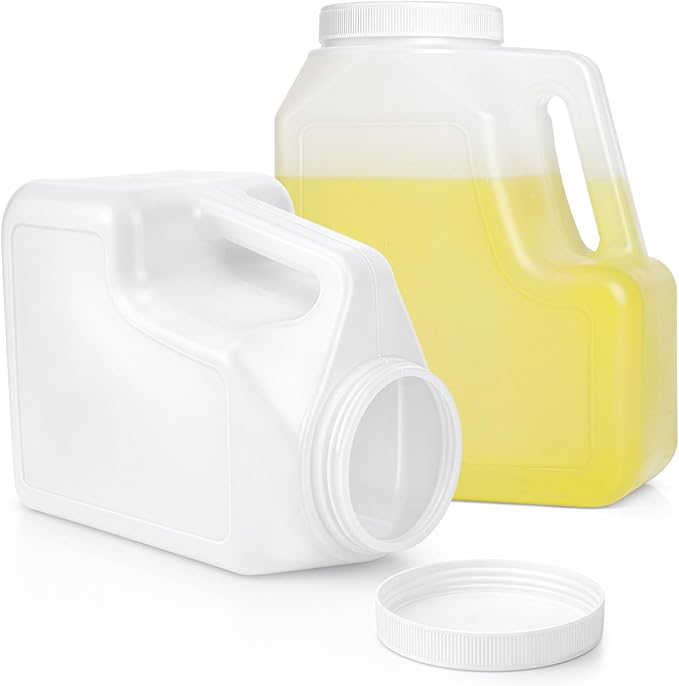 Yesland 2 Pcs White Plastic Gallon Jar by Yesland