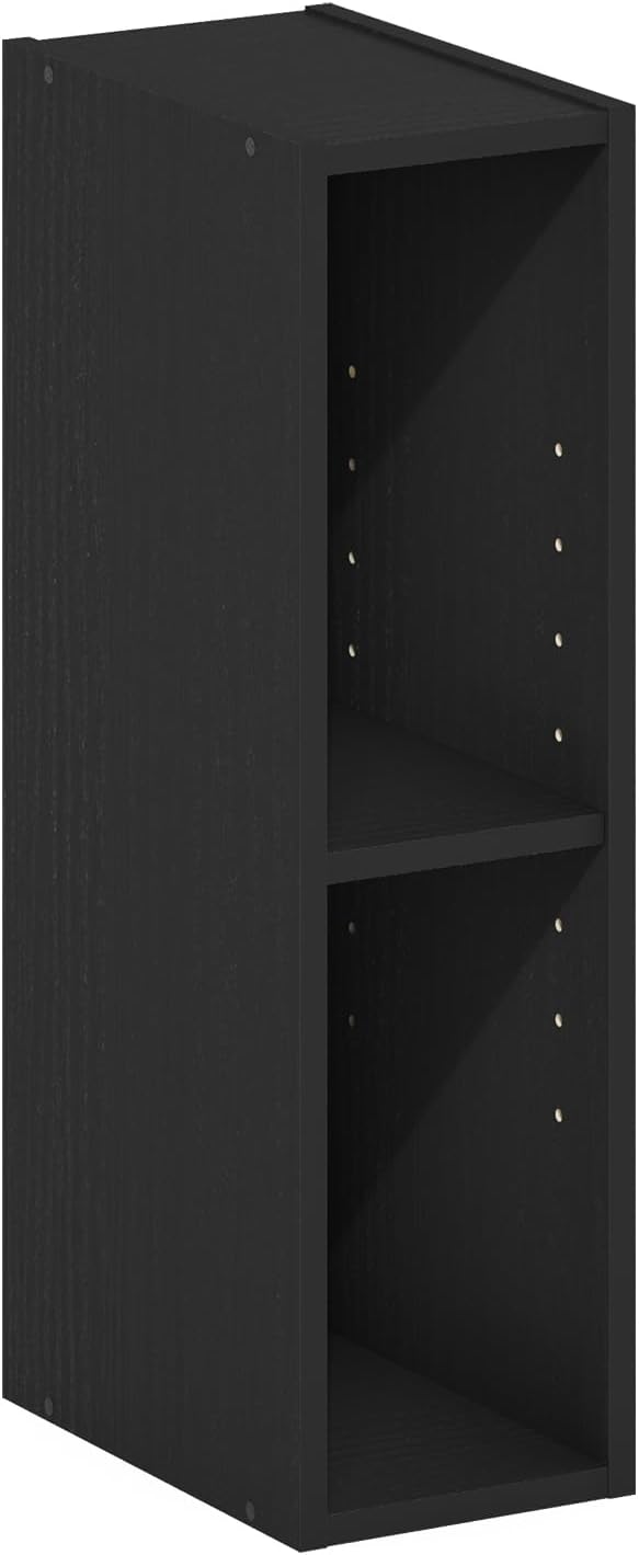 Furinno Fulda Book Shelf, 2-Tier Narrow Bookshelf, Bookcase - Image 4