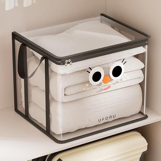 Book Storage Bag, Zippered PVC Plastic Toy Storage Bag, Books And - Image 2