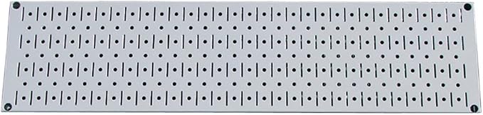 Wall Control Narrow Pegboard Rack 8in x 32in Gray Metal Pegboard Runner Tool by Wall+Control