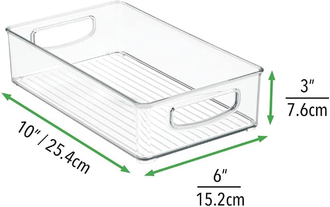 mDesign Small Plastic Baby Nursery and Food Organizer -Storage Holder Bin - Image 8