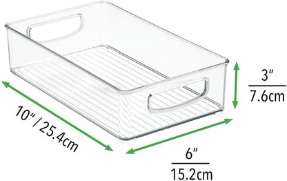 mDesign Small Plastic Baby Nursery and Food Organizer -Storage Holder Bin - Image 8