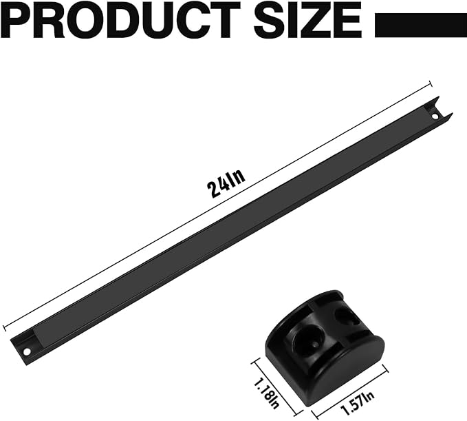 24" Magnetic Tool Holder, 5 Packs Magnetic Storage Strips Magnet Bar PVC Coated - Image 2