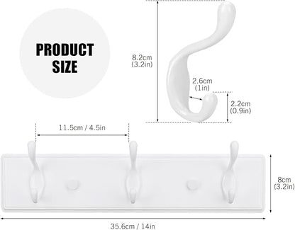 Wooden Coat Rack, Wall-Mounted Organizer - Image 2