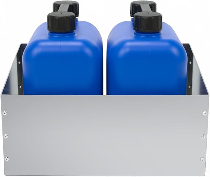 23.6''x 11.4'' Aluminum Fuel Jug Holder Rack, Gas Can Holder Storage Rack fits by Unknown