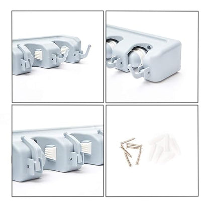 Mop and Broom Holder, Storage Rack, Ideal Broom Hanger - Image 3