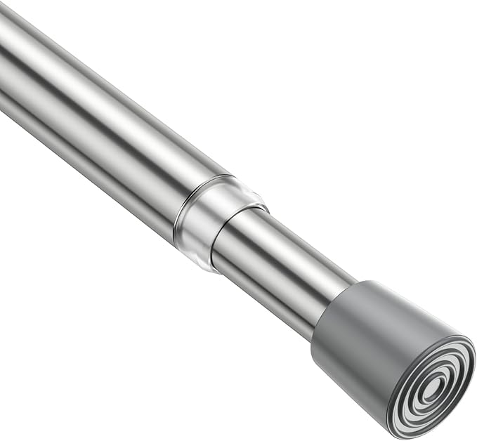 1 Pack Spring Tension Rod, Adjustable 26-39 Inch No Drill, Fits Windows Kitchen by ZipGloTensionRod