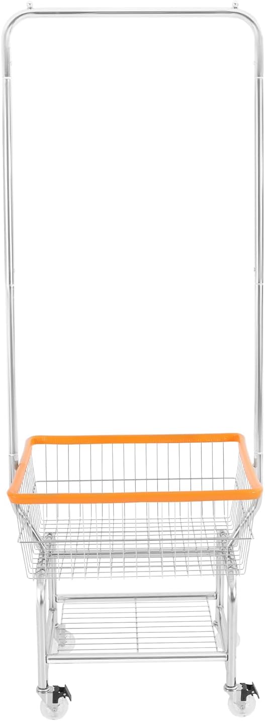 Steel Wire Laundry Cart, Laundry Basket - Image 6