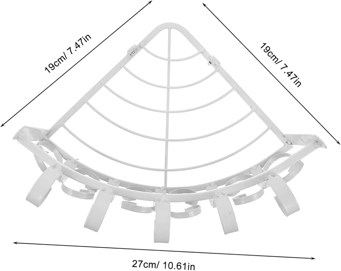 1pc Wall Mounted Flower Shelf Iron Art Hanging Planter Semicircle Flower Pot - Image 2