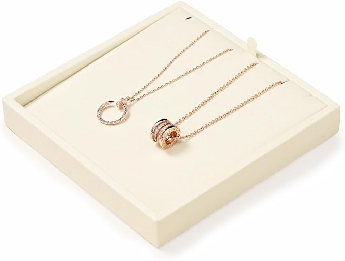 Oirlv Microfiber Jewelry Pendant Display Tray Jewelry Necklace Organizer - Image 6