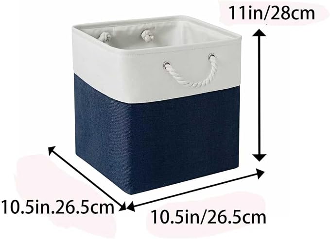 Fabric Storage Cubes, 11 inch cube storage bin - Image 4