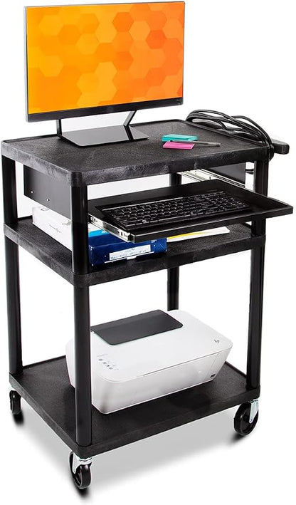 Line Leader Plastic AV Cart by StandSteady