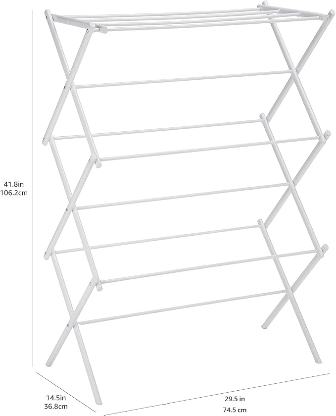 Amazon Basics Foldable Portable Laundry Rack - Image 4