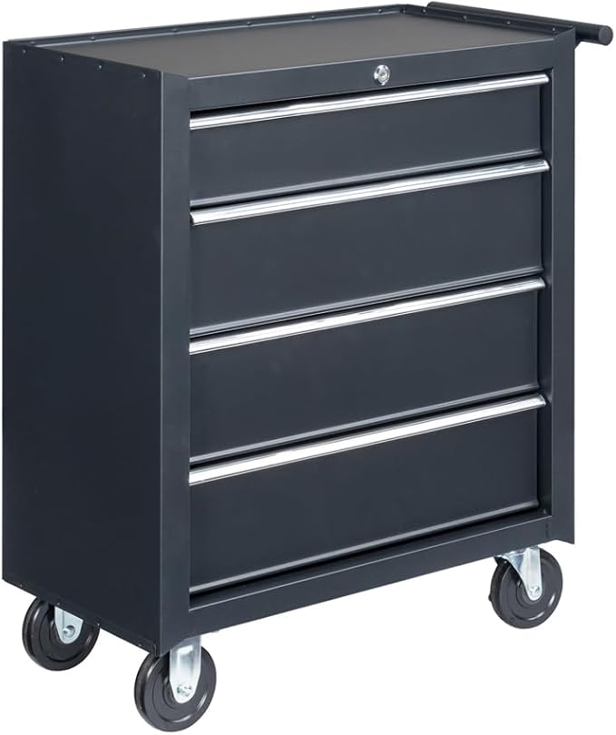 Metal Rolling Tool Box Organizer | Lockable Tool Chest - Image 9