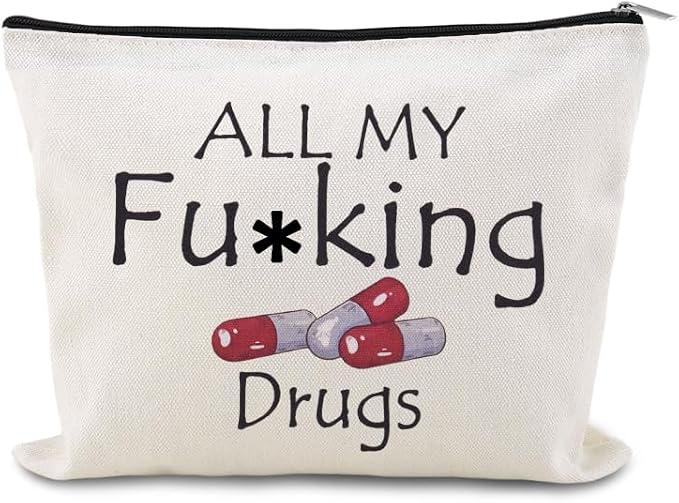 YangQian Funny Medicine Bag for Travel Makeup Bag Gifts for Women Nurse by YangQian