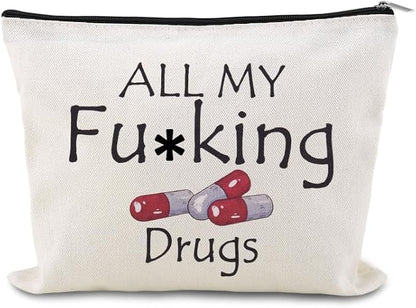 YangQian Funny Medicine Bag for Travel Makeup Bag Gifts for Women Nurse by YangQian