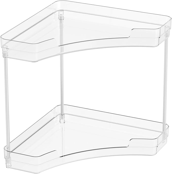 Yieac Clear Bathroom Counter Corner Shelf - Image 9