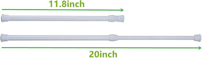 Cupboard Bars Tension Rods, 4 Pack Spring Tensions Rods 11.8-20 Inches Steel - Image 2