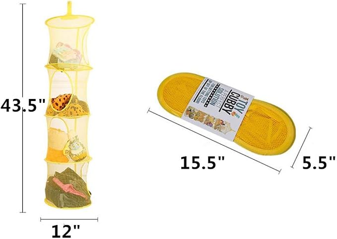 Leoyoubei 2 Pack Foldable Hanging Basket Organize The Suspension of Storage - Image 3